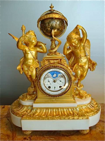 105. Антикварные Каминные часы. 19 век.