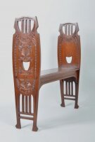 Антикварная Резная скамейка без спинки. 1900 г. Цена 900 евро