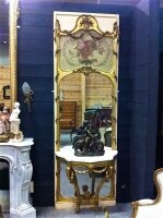 243. Антикварное Зеркало с консолью. 19 век.