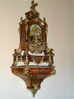 Антикварные Часы с консолью в стиле Буль. Около 1880 г. 160 см