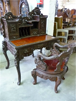 151. Антикварный Столик с креслом. 19 век. Китай.