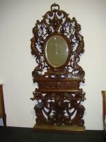 Антикварный Шкафчик с зеркалом для прихожей. 19 век. 119x240 см. Цена 5000 евро