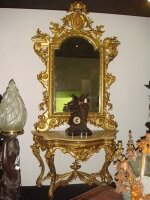 Консоль Антикварная с зеркалом. 19 век. Цена 15000 евро