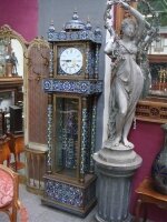 Антикварные Напольные часы. Около 1900 г. Бронза, эмаль. 60x37x235 см. Цена 8500 евро