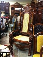 13. Кресло-трон антикварное. 20 век.
