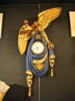 Русские антикварные настенные часы. 19 век. 113x55 см. Цена 12000 евро